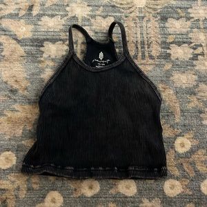 Free people movement navy cropped tank XS/S
